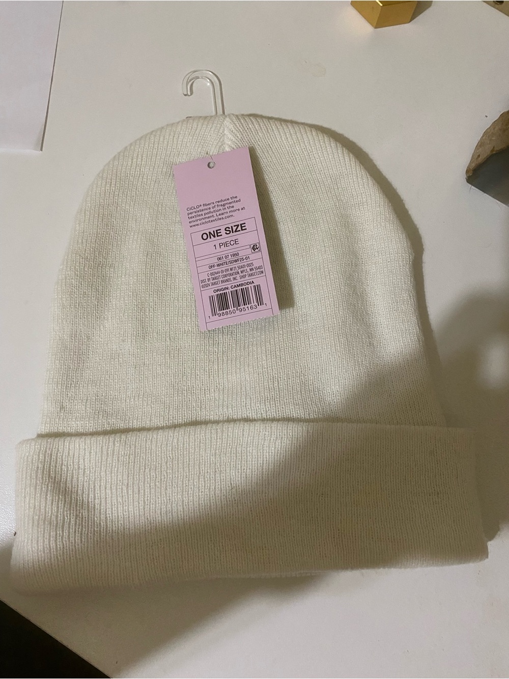 Target Kids White Knit Beanie